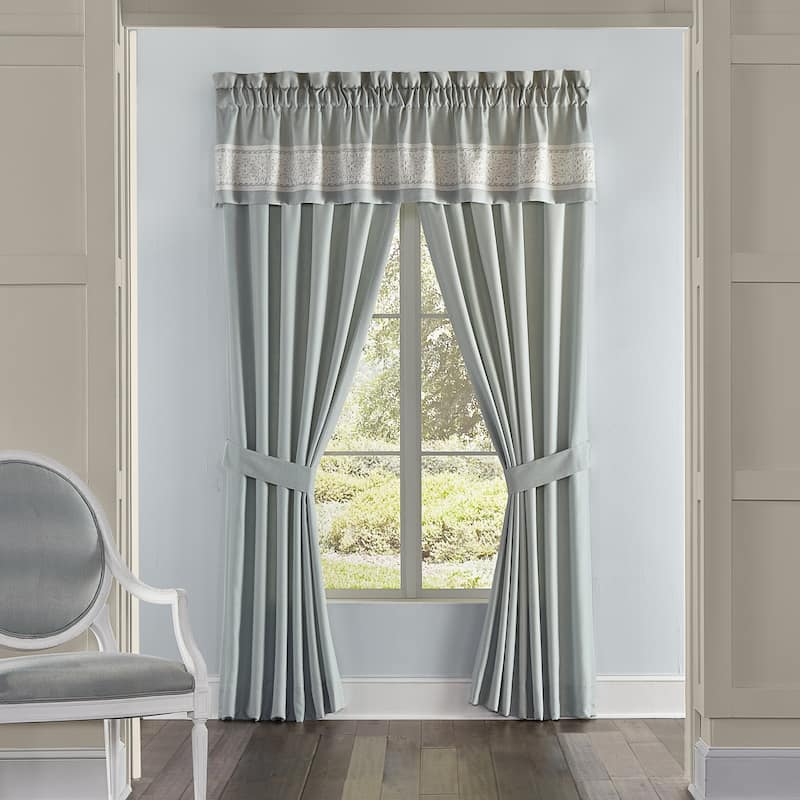 J. Queen New York Patricia Window Straight Valance - Spa