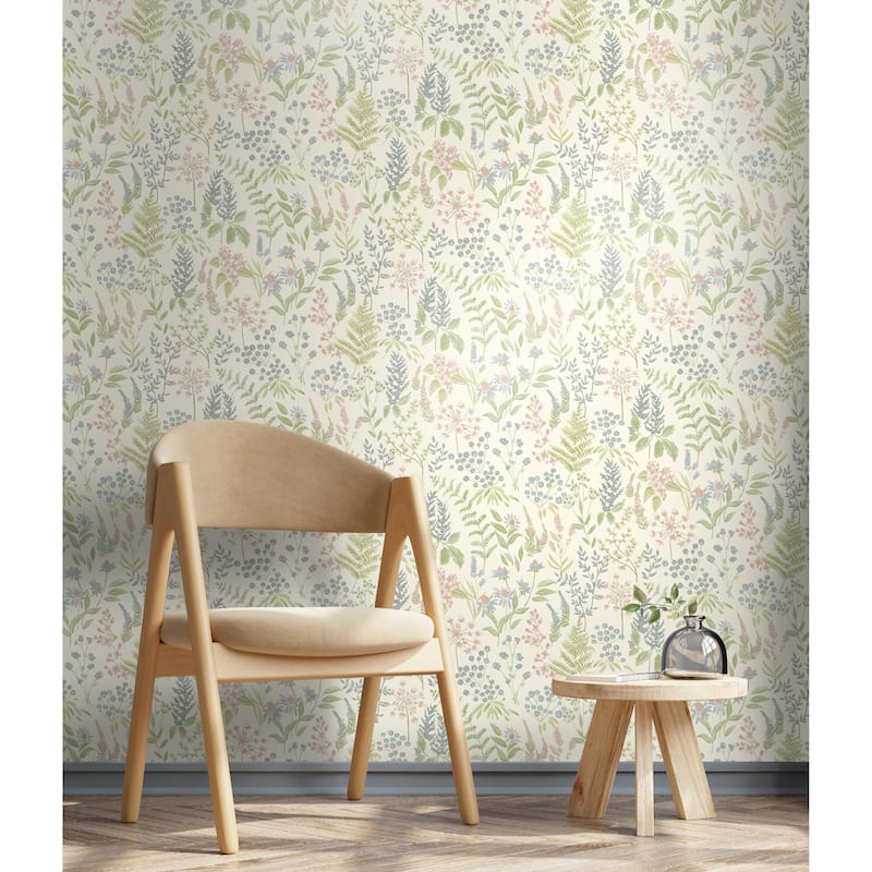 Floral Sprig Non-pasted Wallpaper – 396in x 20.8in