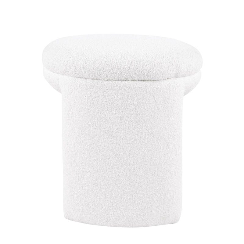 Furniture of America Emery Modern 18-inch U-Shaped Upholstered Ottoman