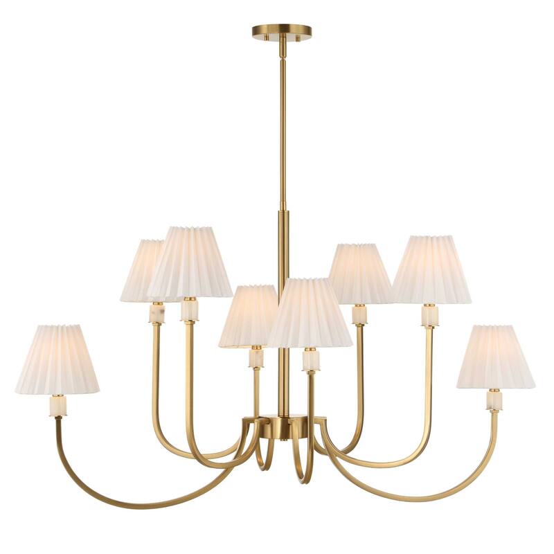 Uttermost Poppins 8 Light Brass Chandelier - 45"W x 24"D x 25"H