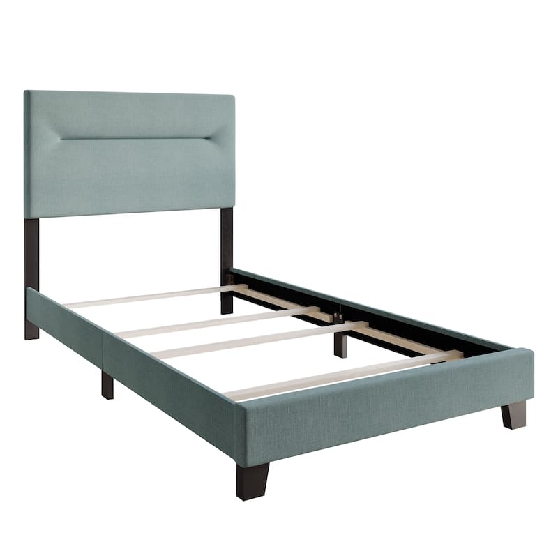 CraftPorch Simple and Clean Linen Upholstered Bed