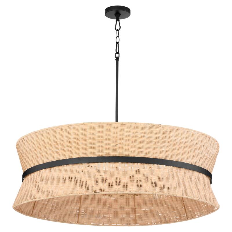 Quorum International 6123-8 Fairview 8 Light 36" Wide Pendant with - Matte Black