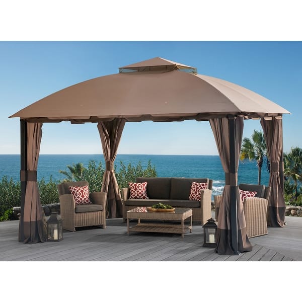 Shop Sunjoy Original Manufacturer Replacement Canopy For South Hampton Gazebo 11 X13 Model L Gz659pst Overstock 31265215