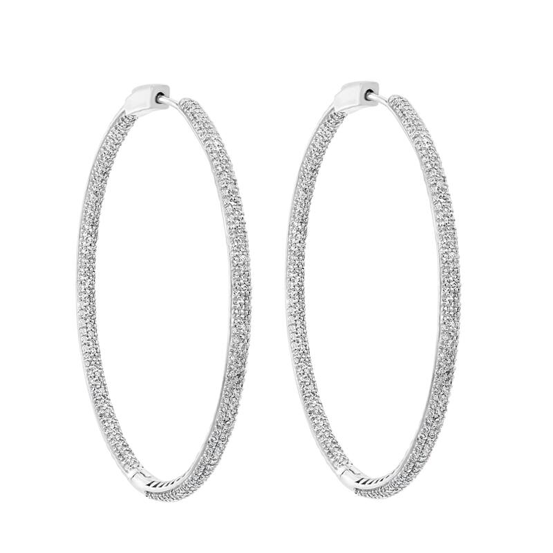 EFFY 14K White Gold Diamond Earrings