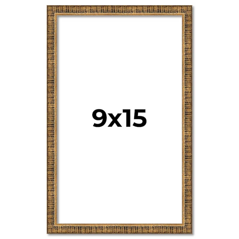 9x15 Frame Gold Kingsley Distressed Solid Wood Picture Frame Width