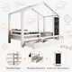 preview thumbnail 7 of 11, Full House Bed with Blackboard and Drawers, Two Assembly Options