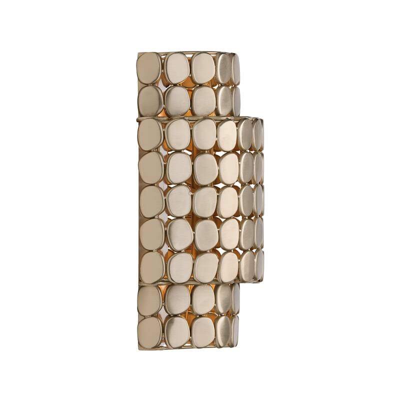 10.25" W x 14.75" H Flush Mount Medallion Wall Sconce - 9.75"W x 14.25"H x 6"E