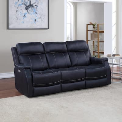 Steve Silver Faux Leather Power Reclining Sofa