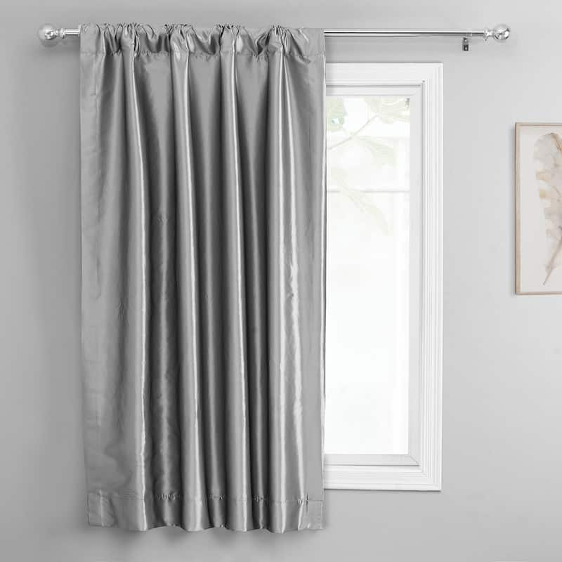 Exclusive Fabrics Faux Silk Taffeta Tie-Up Window Shade (1 Panel)