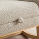 preview thumbnail 48 of 59, Mid-Century Modern Nursery Rocking Armchair Glider Rocker With Retractable Footrest For Living Room