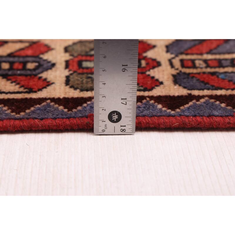 ECARPETGALLERY Hand-knotted Andelz Red Wool Rug - 4'8 x 9'1