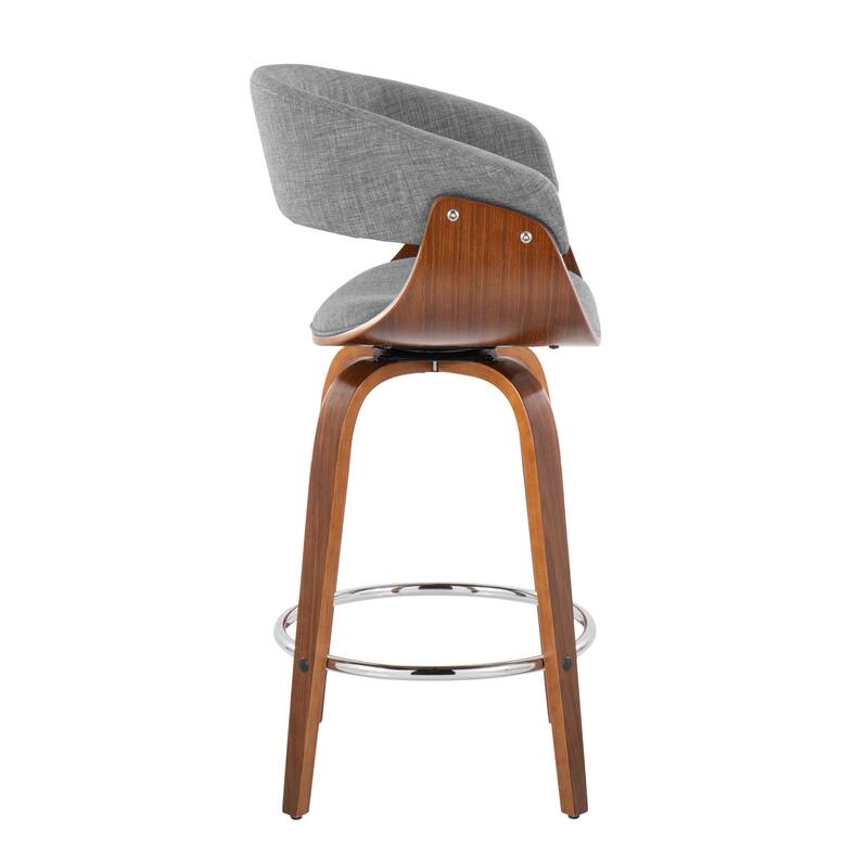 Carson Carrington Sauda 26" Fixed-Height Counter Stool with Bent Wood Legs (Set of 2)