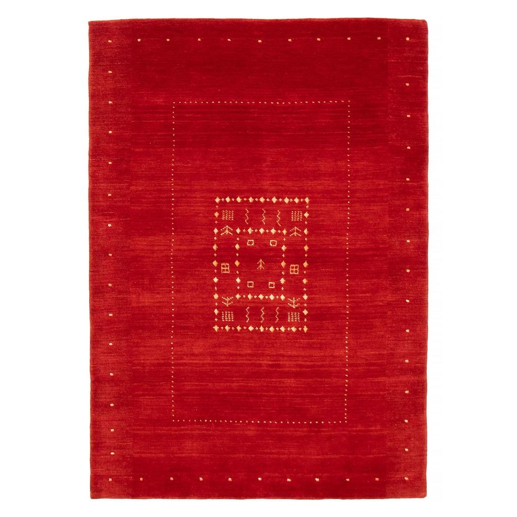 Kashkuli Gabbeh Red Rug 4'7" x 6'7" - 4'7 x 6'7