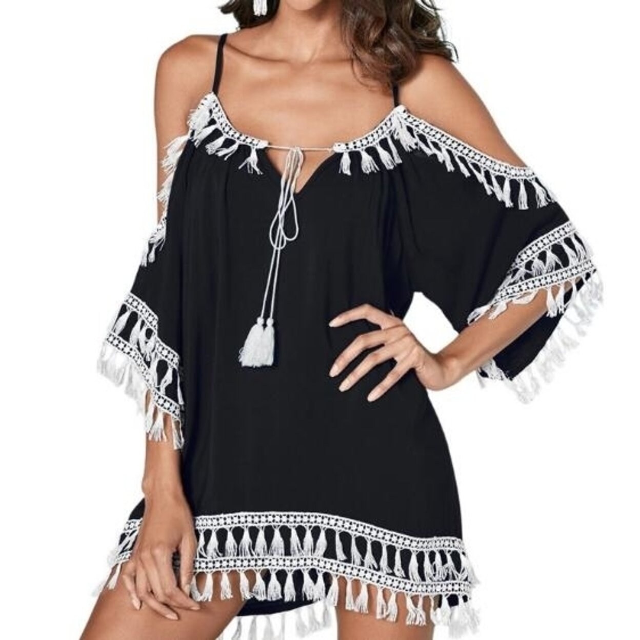 tassel swimsuit cover up
