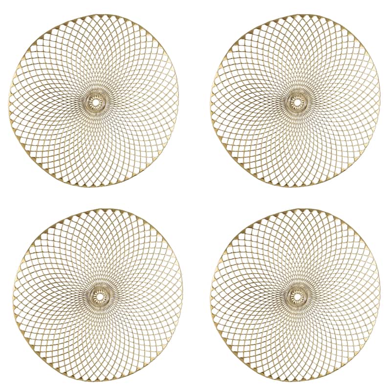 Home Details 4 Pack Cut Out Round Placemats