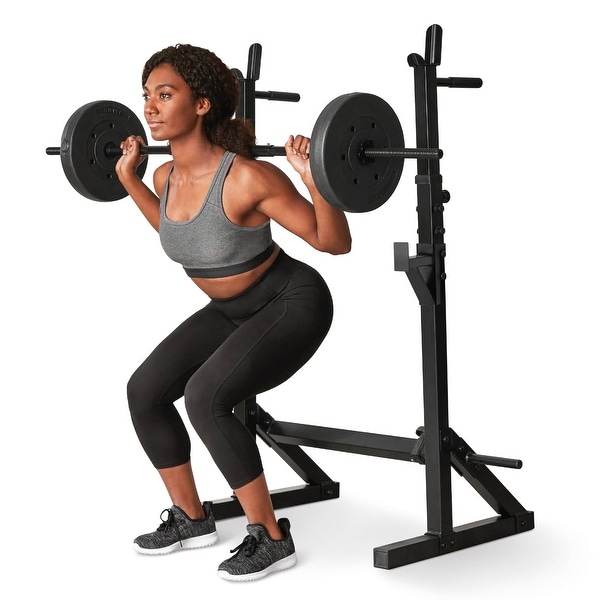 Sliding squat rack store