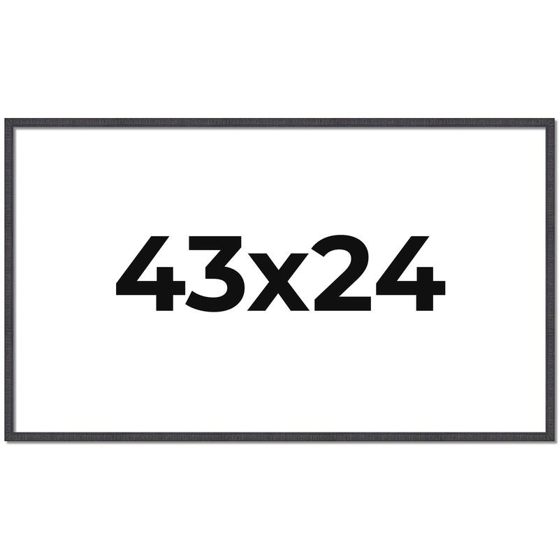 43x24 Frame Brown Solid Wood Picture Frame - Complete Modern Photo