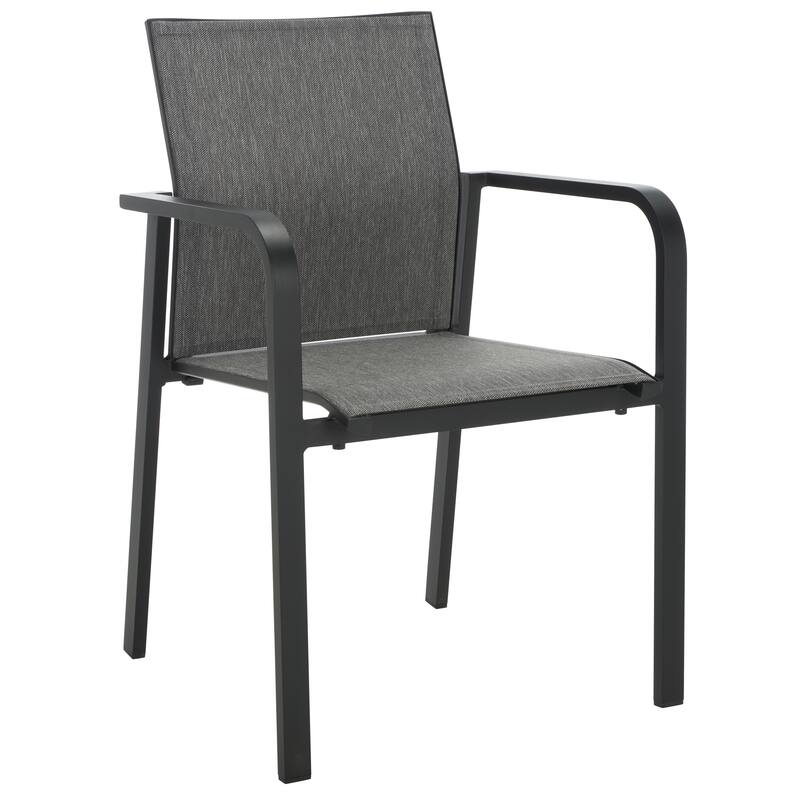 SAFAVIEH Outdoor Patio Furniture Dexter Armchair (Set of 2), Fully Assembled - 22"W x 24"D x 33"H