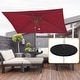 preview thumbnail 1 of 7, Outsunny 20" Umbrella Table Tray Portable Round Table Top for Beach, Patio, Garden, Swimming Pool, Deck, Black Black
