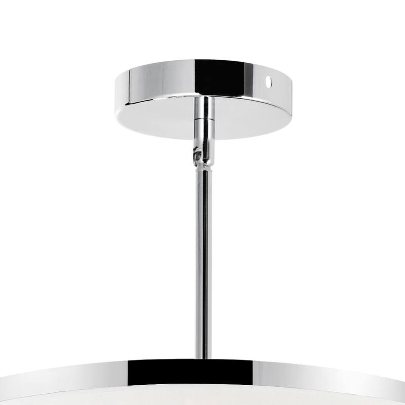 Franca 8 Light Drum Shade Chandelier With Chrome Finish