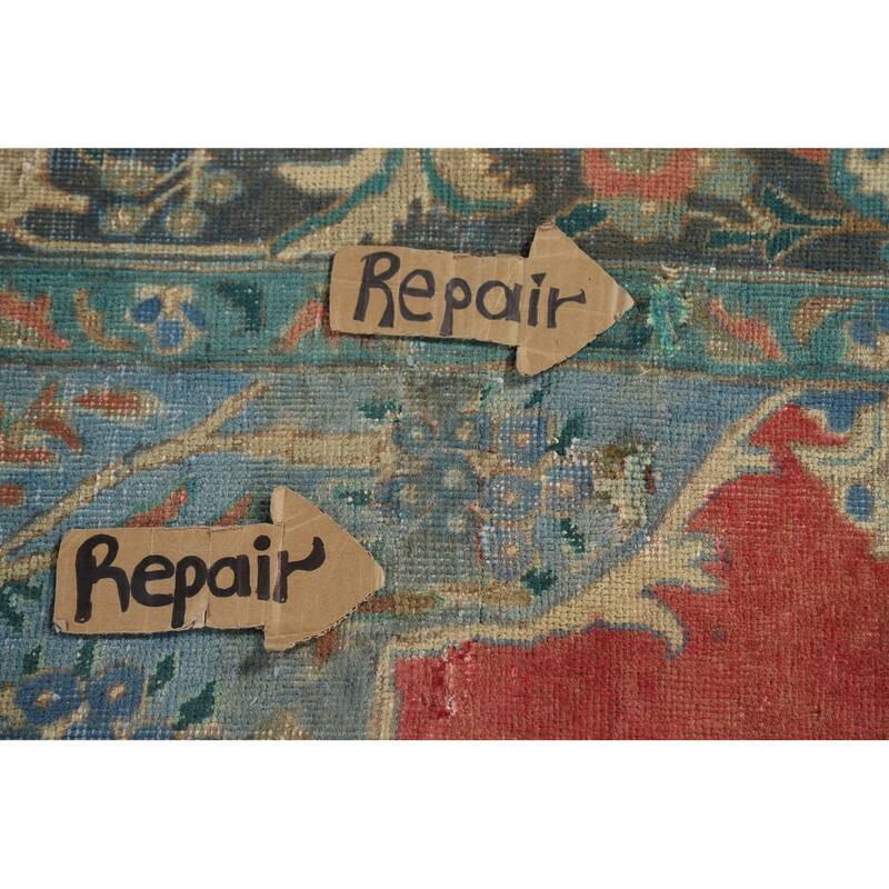 Tabriz Persian Area Rug Living Room Hand-Knotted Wool Carpet - 9'9"x 12'4"