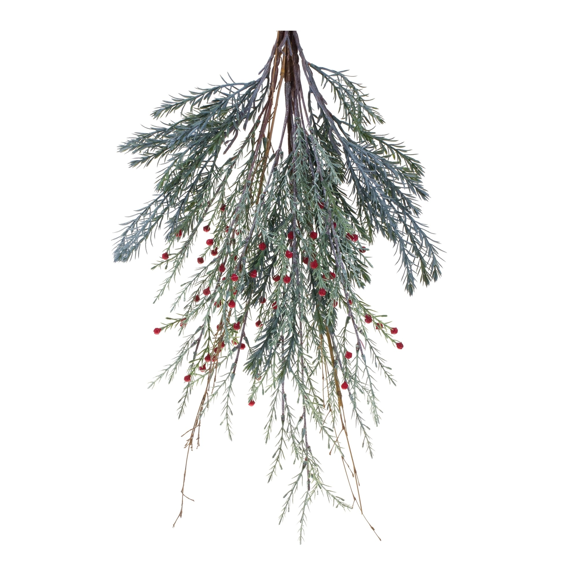Mixed Pine Berry Swag 23.25"H - Green