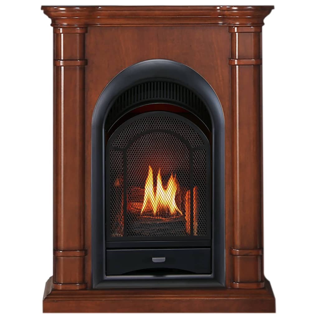ProCom PCS150T-3 15,000 BTU Vent Free Dual Fuel Mantel Fireplace with