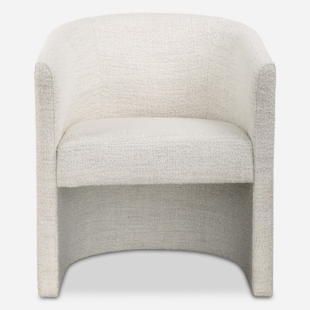 Solid Barrel Back Dining Chair - 30.75" - White
