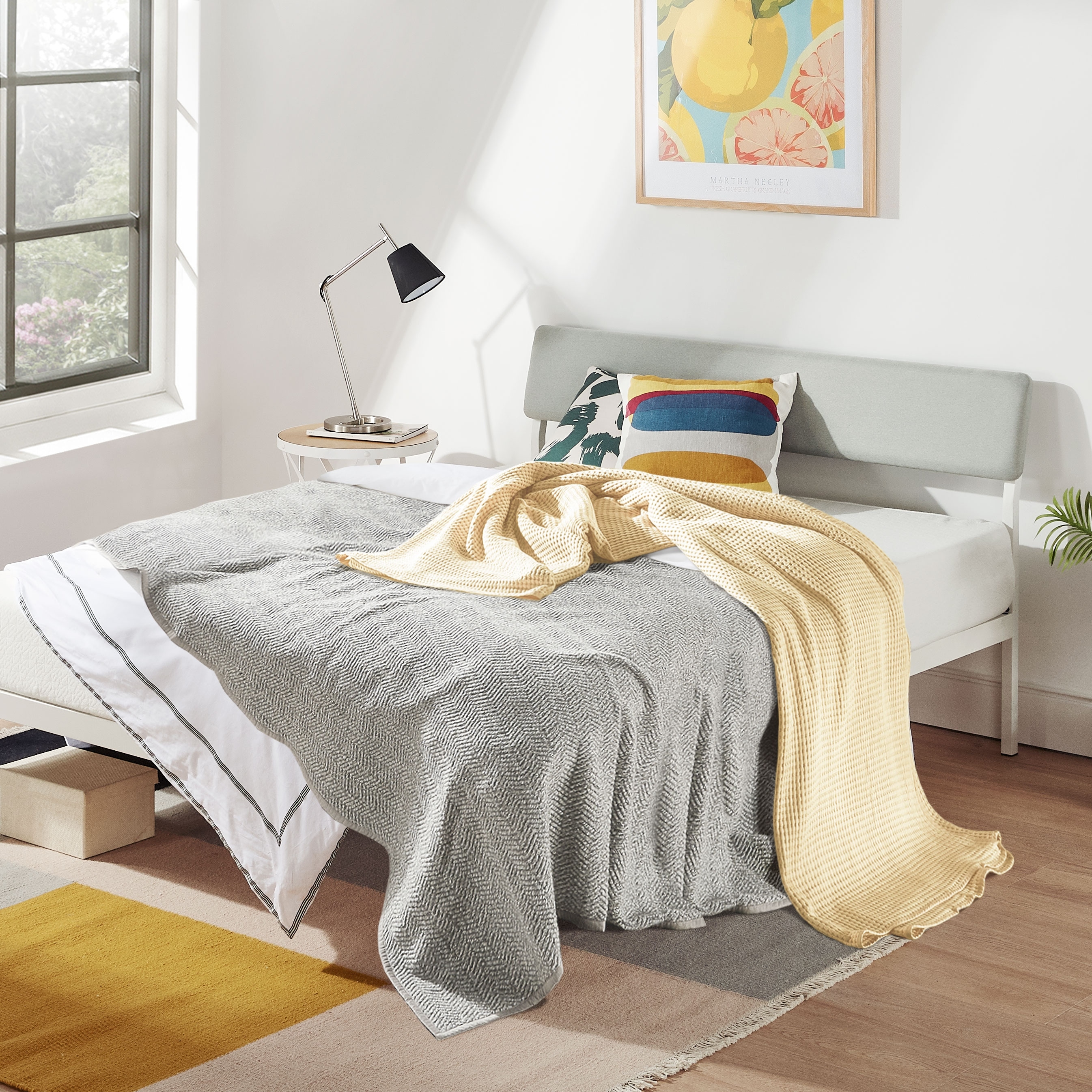 Kera Metal Platform Bed With Angled Upholstered Headboard Solid Wooden Slats Easy Assembly In Sky Grey Overstock 31950390 Shop with afterpay on eligible items. kera metal platform bed with angled upholstered headboard solid wooden slats easy assembly in sky grey