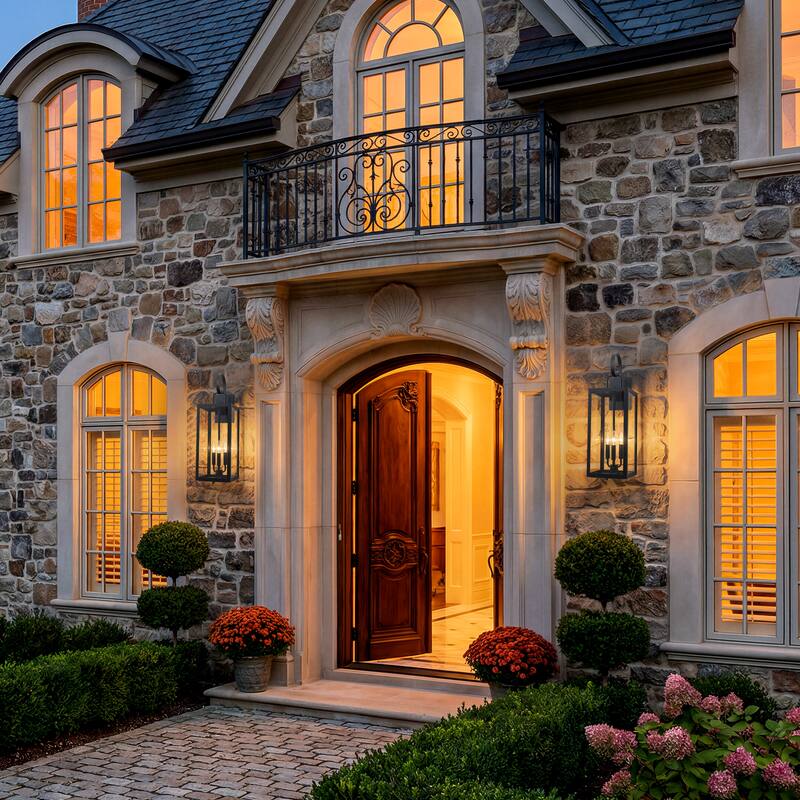 C Cattleya 1 Pack 3-Light 25.5-in Matte Black Outdoor Wall Light with Close Bottom