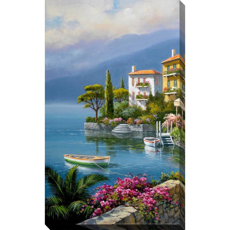 "Seaside Bistro Cafe" by Sung Kim I Print on Canvas
