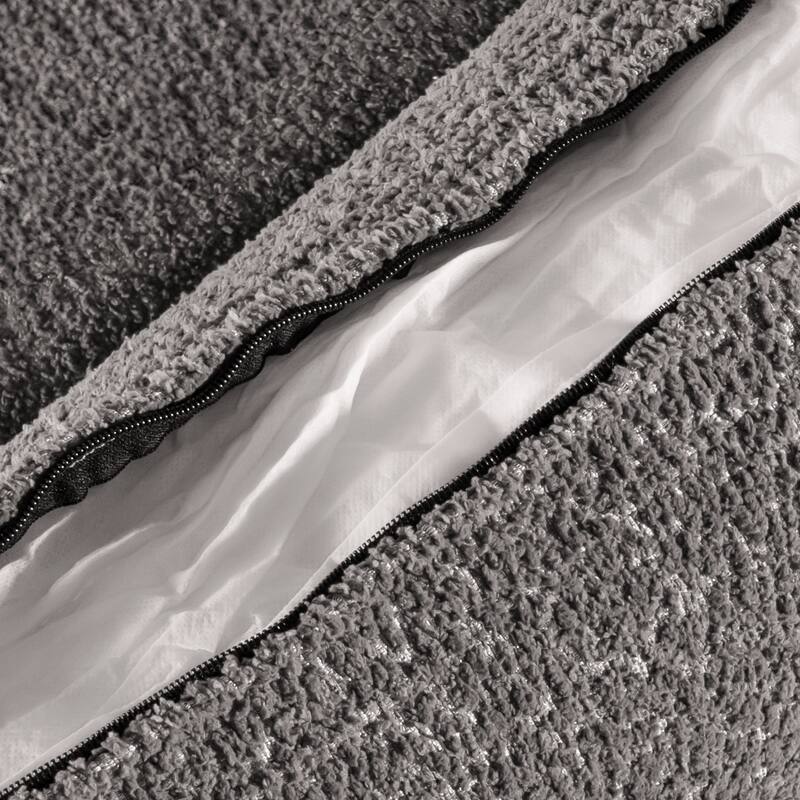 Furniture of America Isidora Contemporary Boucle Sofa Set with Back Pillows and Wooden Legs, 2-Piece or 3-Piece Options