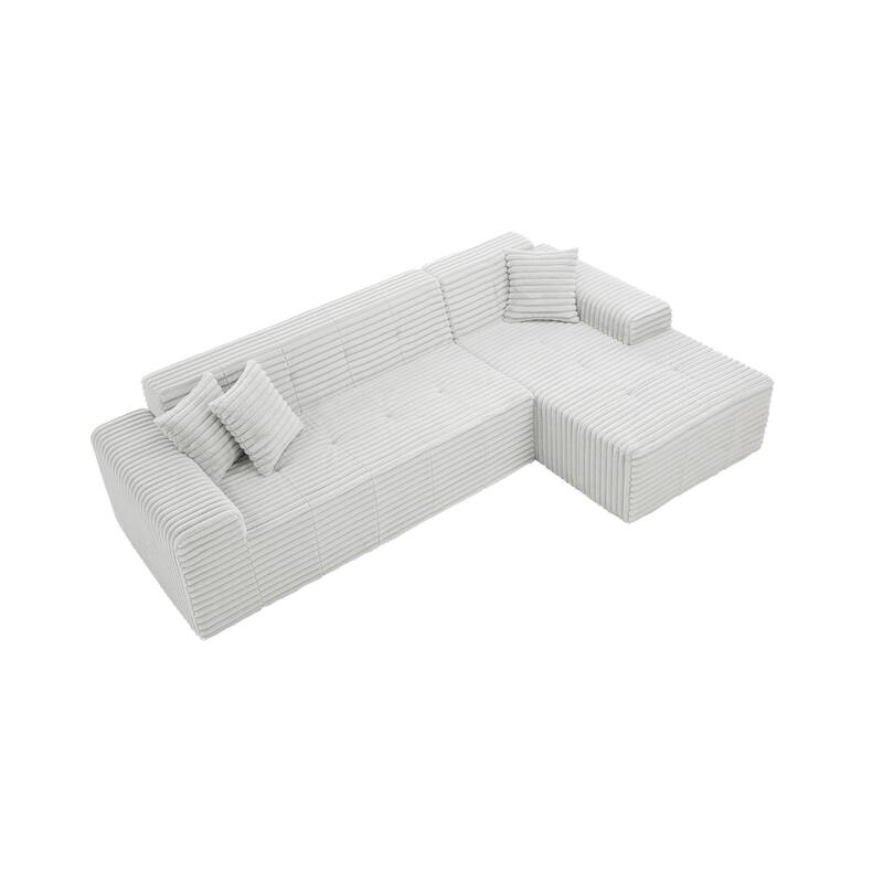 Free Combination Sectional Sofa Couch with L-Shape Chaise for Living Room