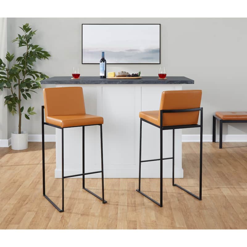 Silver Orchid Forrest High Back Bar Stool - Set of 2