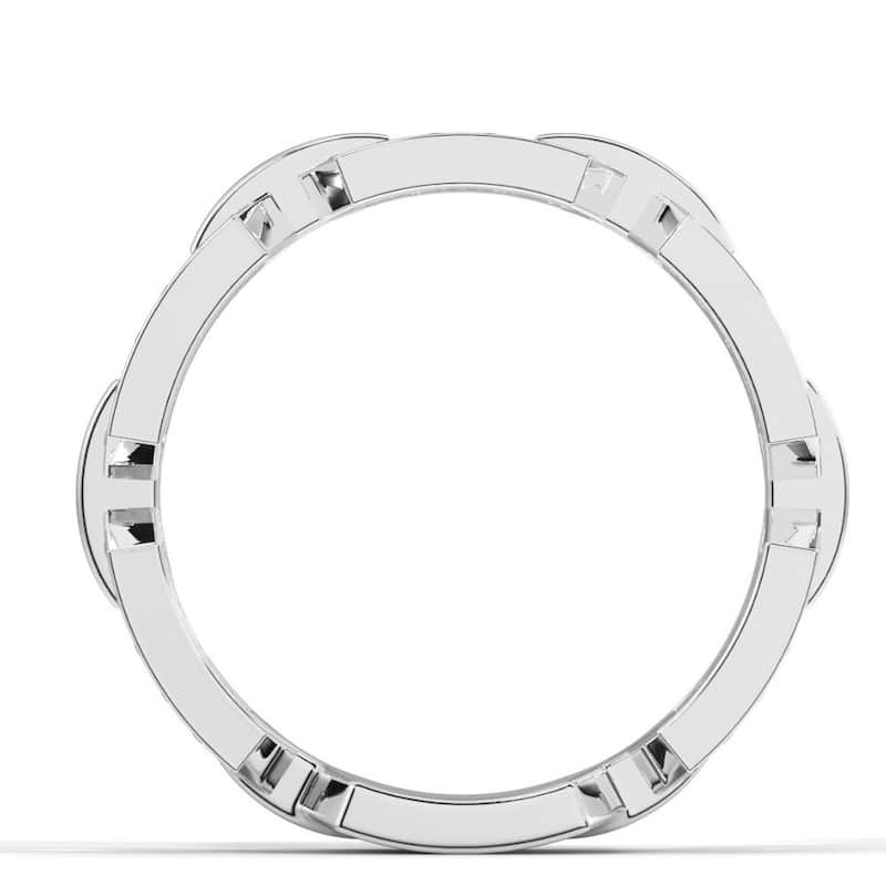 VS 1 1/4Ct Diamond Ring Men's Lab Grown Band in 10k White, Yellow, or Rose Gold
