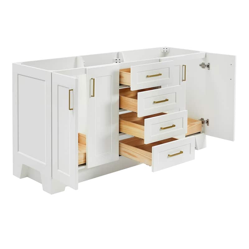 Ariel Q066D-BC Taylor 66" Double Free Standing Vanity Cabinet