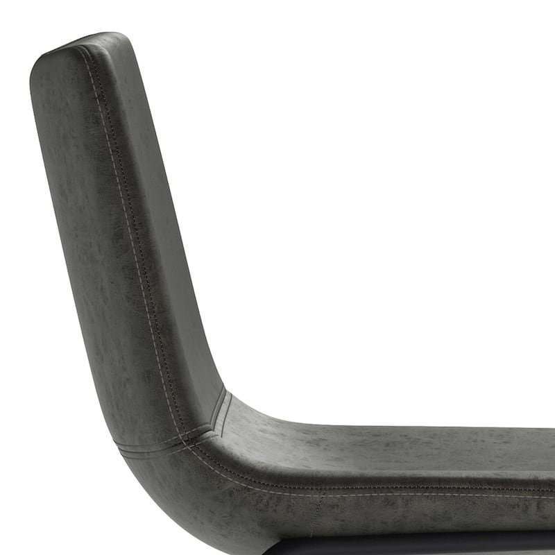 WYNDENHALL Adrienne Mid Century Modern Bar Stool (Set of 2) - 21.53" D x 19.49" W x 39.37"H