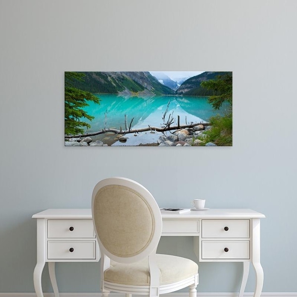 Easy Art Prints Panoramic Image 'Canadian Rockies, Lake Louise, Banff National Park, Alberta, Canada' Canvas Art