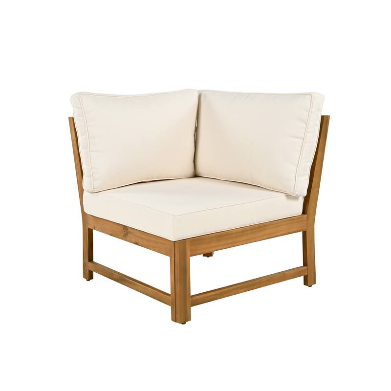 Christopher Knight Home - Orion Acacia Wood 4-Pieces Patio Chat Set