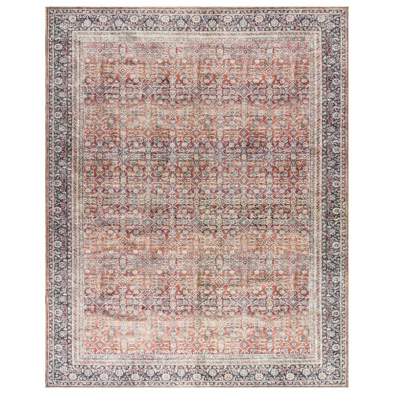 Thomasville Emporia Industrial Old World Chenille Machine Washable Non-Slip Flat Pile Area Rug Collection