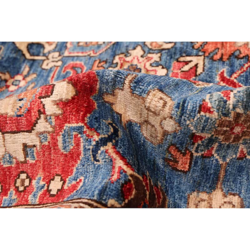 ECARPETGALLERY Hand-knotted Aryana Dark Blue Wool Rug - 9'2 x 12'0