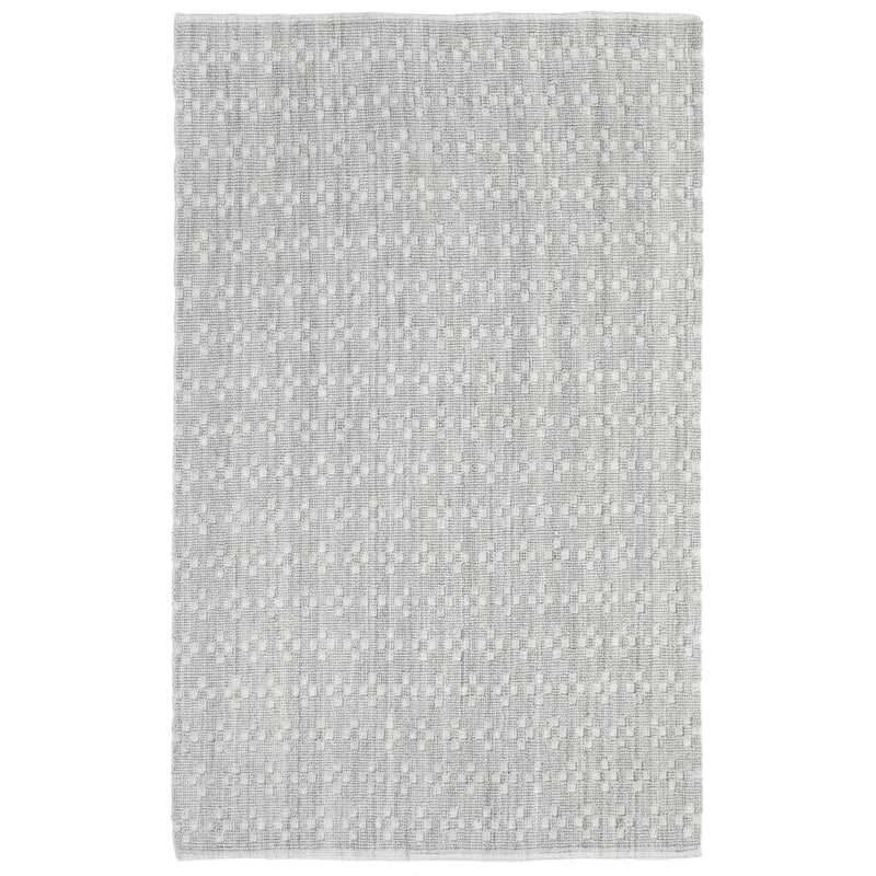 Terra by Obeetee Star Texture Rug - Light Gray - 2'6" x 8'