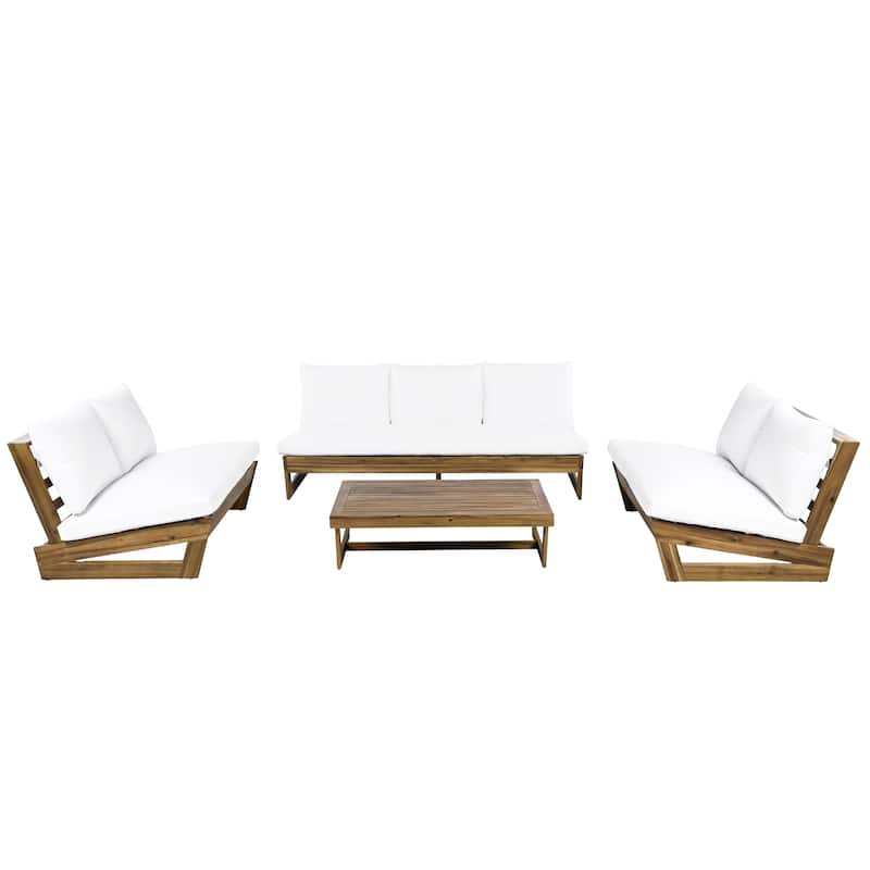 Christopher Knight Home - Sherwood 4-Piece Outdoor Patio Sofa Set