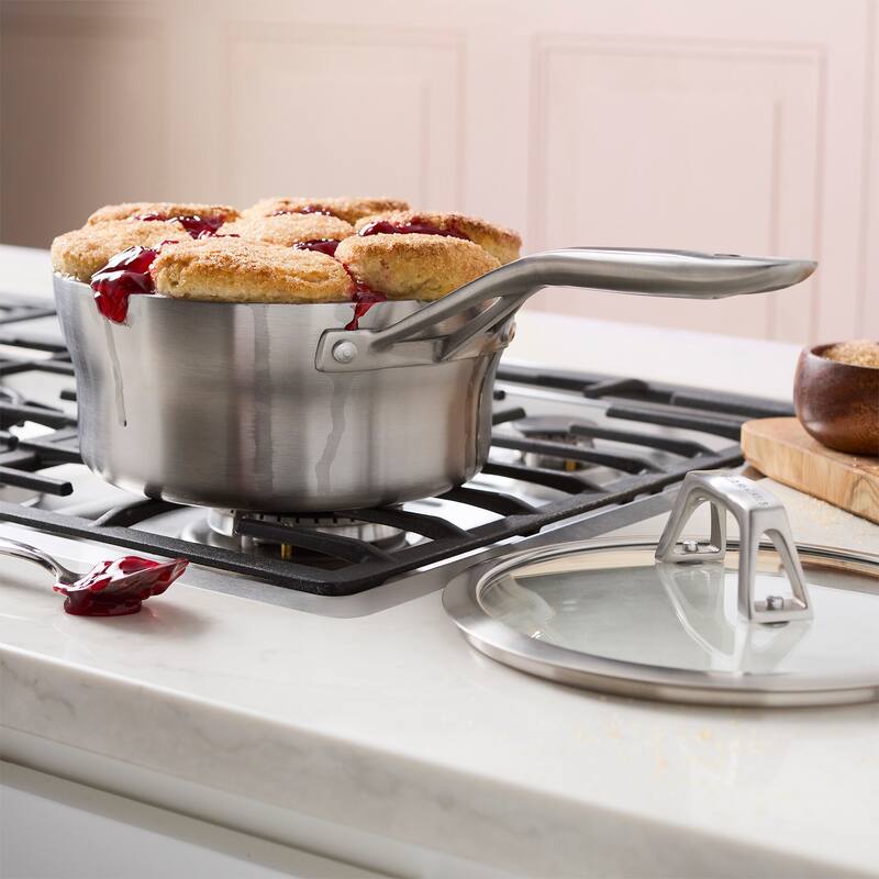 ZWILLING Motion Stainless Steel 2.5-qt Stainless Steel Saucepan with Lid