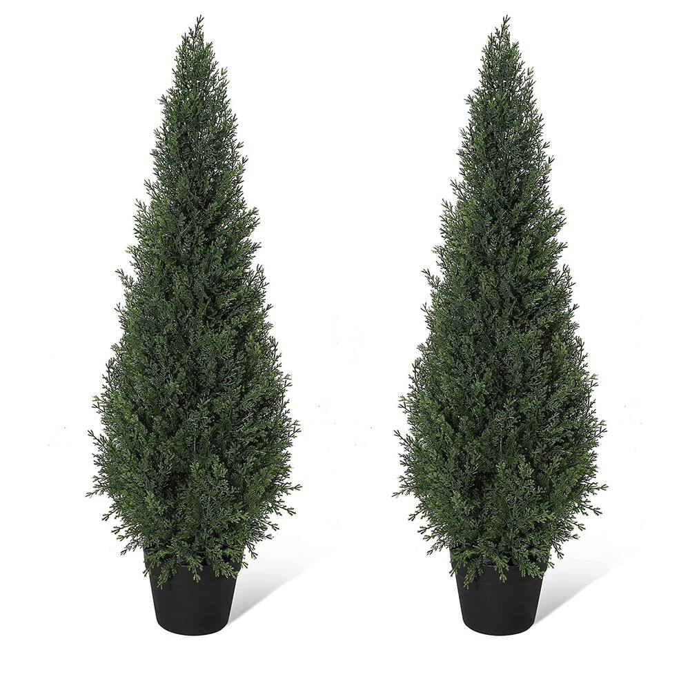 Artificial Cedar Topiary Trees for Home Decor