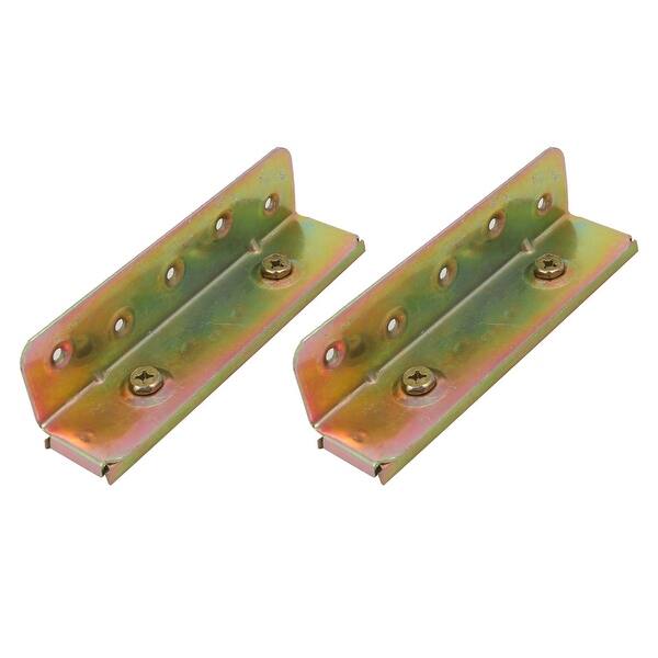 6inch Screw Fixed Bed Hinge Rail Brackets Connecting Fittings 2 Sets
