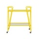 preview thumbnail 57 of 58, Rosa Mid-Century 2-Teir Rolling Metal Bar Cart
