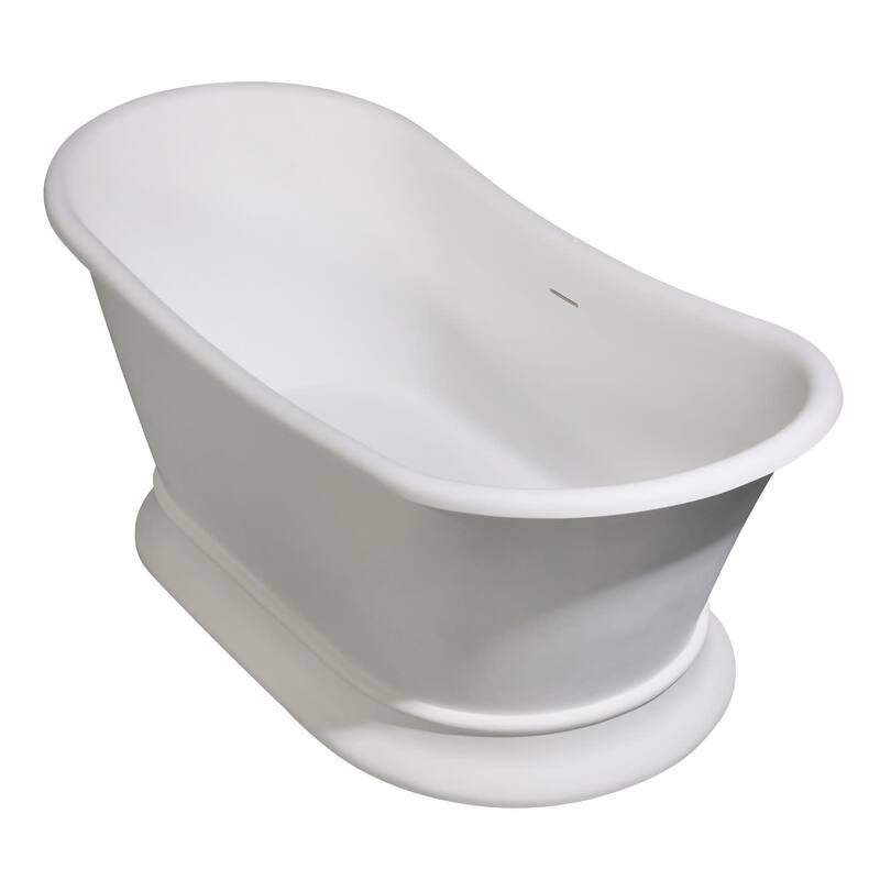 Kingston Brass VRTDS6830 Arcticstone 67" Free Standing Solid Surface
