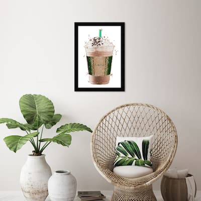 Wynwood Studio Prints Drinks and Spirits Paris Cafe Green and Glam Wall Art Canvas Print
