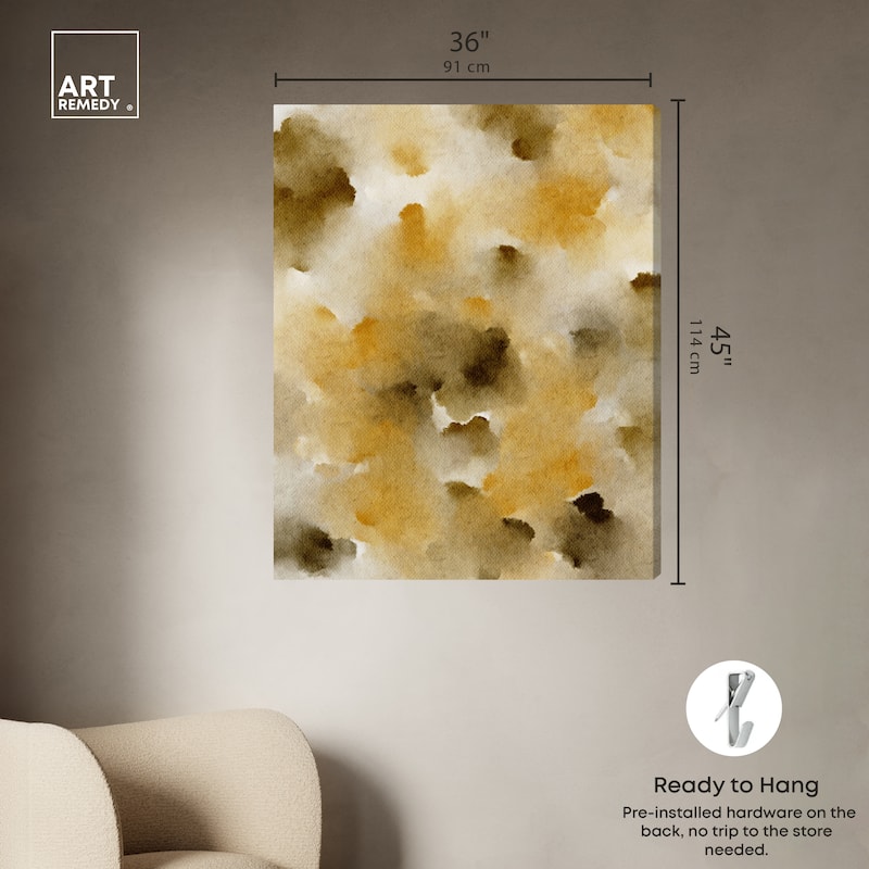 Art Remedy Granola Chocolate Chips Gallery Wrapped Watercolor Boho Abstracts
